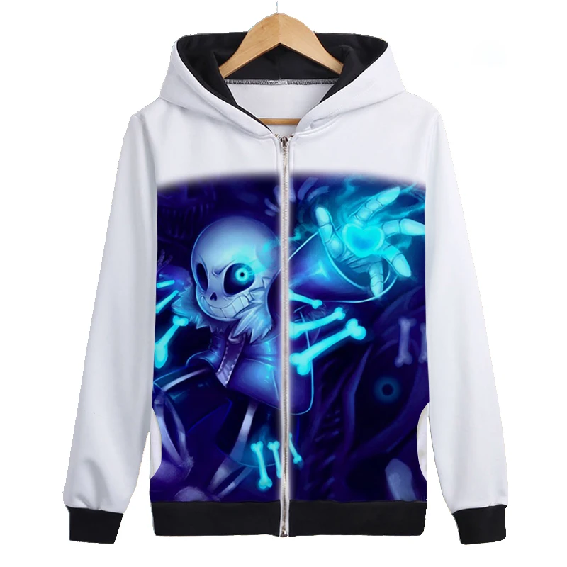 Игра Undertale Аниме Косплей Костюм с капюшоном для мужчин и женщин на каждый день карнавал Хэллоуин одежда с длинными рукавами - Цвет: as the picture