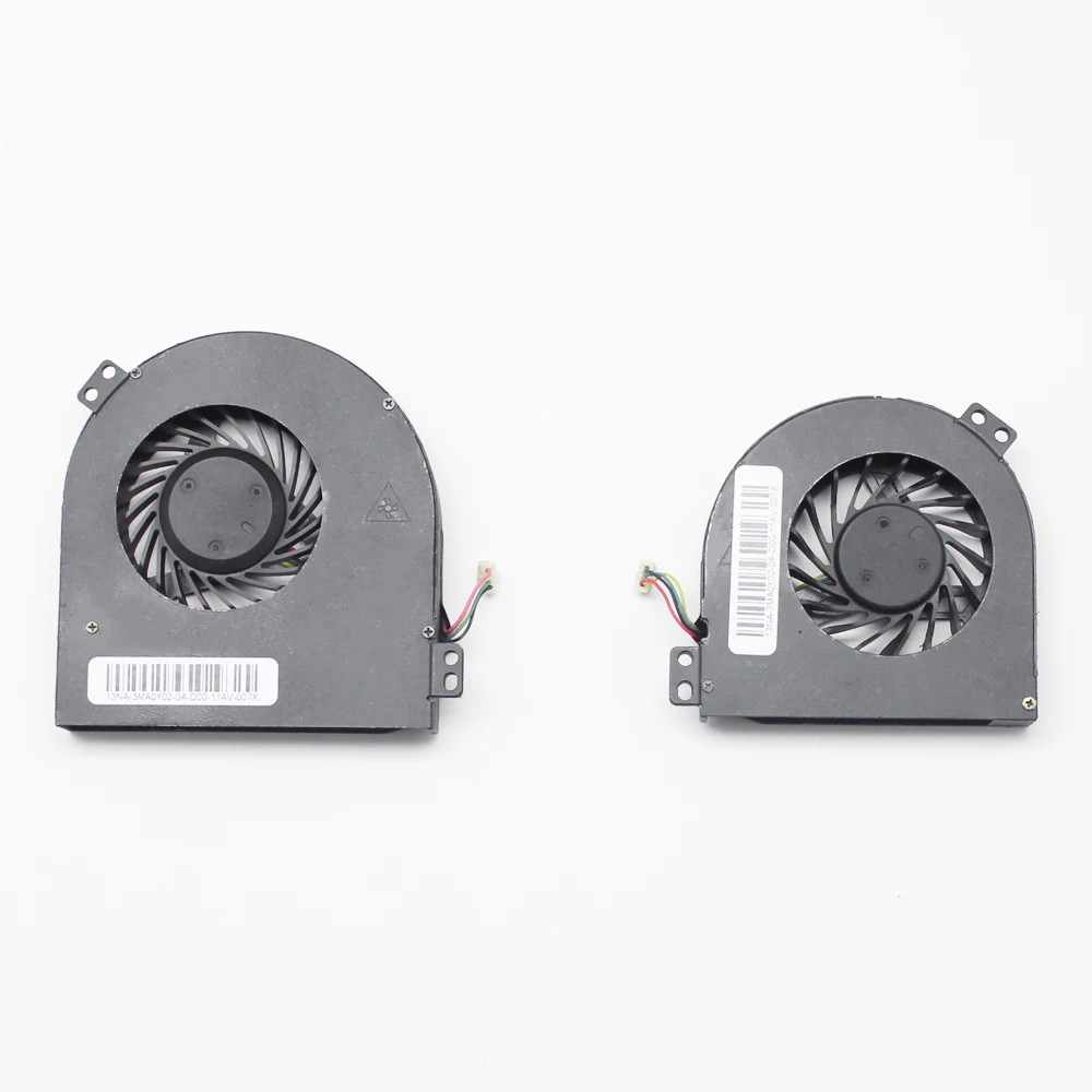 Для Dell Precision M4800 CPU + GPU охлаждающий вентилятор DC28000DDD0 DC28000DEDL 02K3K7 0WGVF|Компьютерные