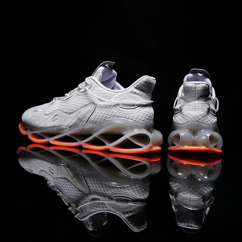 

Men's mesh breathable blade sneakers comfortable air cushion cushioning jogging shoes outdoor training fitness casual shoes 9936