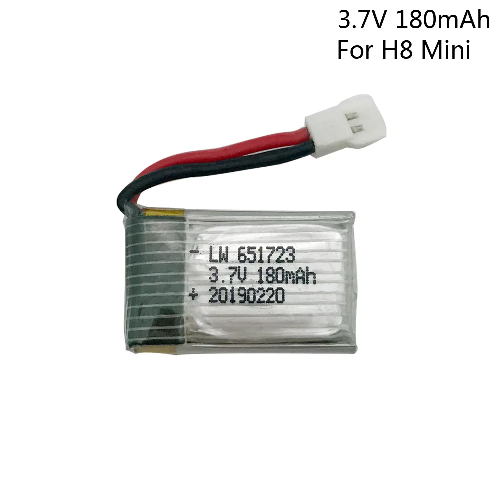 

Аккумулятор lipo 3,7 в 180 мАч для H8 Для H8 Mini RC Quadcopter drone accessories
