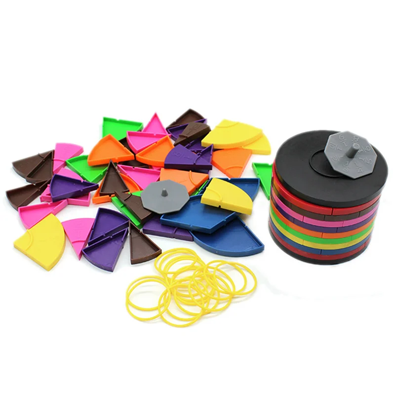 Montessori Math Fraction Learning Toys Score Puzzles Board Matching Game Parish Open Learning Aids Educational Toys For Children