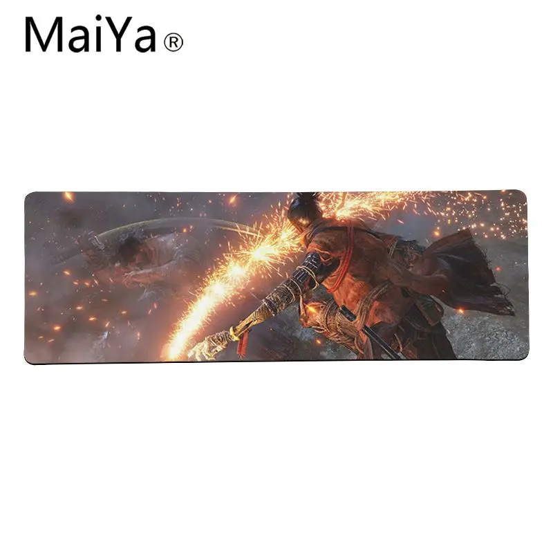 Lock Edge 40X90cm Maiya высокого качества SEKIRO Shadows Die Twice большой коврик для Мыши Компьютерный коврик для ПК большой коврик для мыши клавиатуры коврик - Цвет: Lock Edge 40X90cm