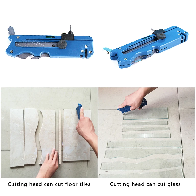 New Professiona tile cutter Glass Cutter Six Wheel Metal Cutting Kit Tool Multifunction Tile plastic cutter multi-functional S20