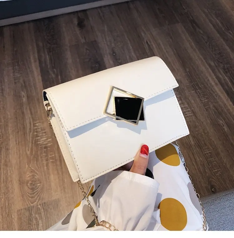 

2019 Elegant Female Square Bag Fashion New Quality Leather Women Designer Handbag Girls Travel Shoulder Messenger Bolsos Mujer