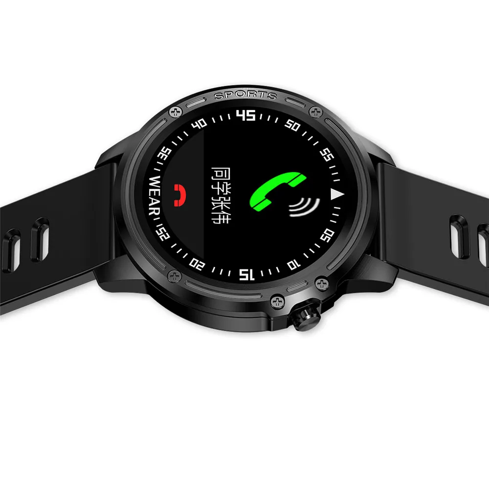 Greentiger ЭКГ+ PPG Смарт часы кровяное давление кислород IP68 Водонепроницаемый сердечный ритм погода музыка камера L8 Smartwatch VS L5 L7