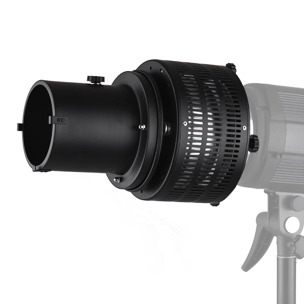 

Photography Metal Bowens Mount Focusing Snoot with Five Color Filters&Chuck Reflector Flash Diffuser for Artistic Effect