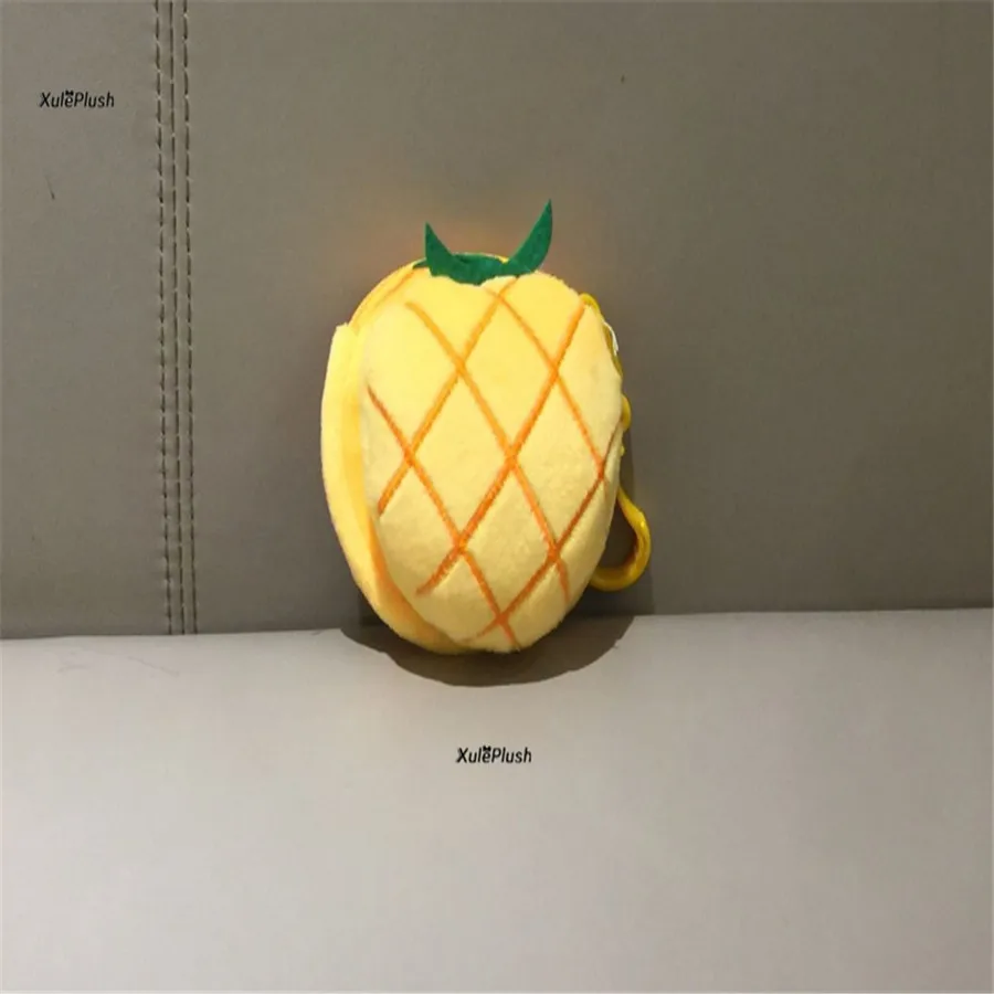 design Маленький плюшевый Кошелек 8 см, мини плюшевый Кошелек с фруктами, брелок для девочек, плюшевая Сумочка для монет, кошелек - Цвет: design