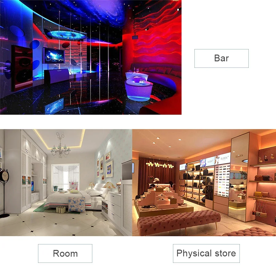 RGB LED Strip Light SMD2835 5050 5M 10M Waterproof RGB Tape DC12V Ribbon diode led Strip Lamp with IR Remote Controller +Adapter (5)