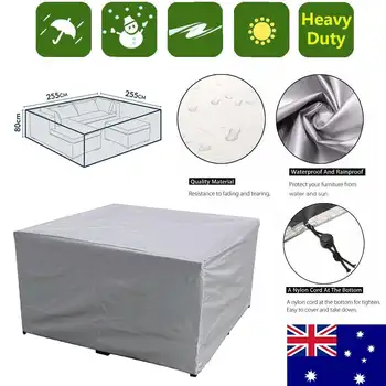 

255*255*80cm Waterproof Outdoor Patio Garden Furniture Covers Rain Snow Chair covers for Sofa Table Chair Dust Proof Cover New