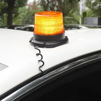 

2pcs 12V 24V Warning Light Magnetic Roof Light Waterproof Flashing Light Traffic Warning Light For School Bus Vehicle Forklift