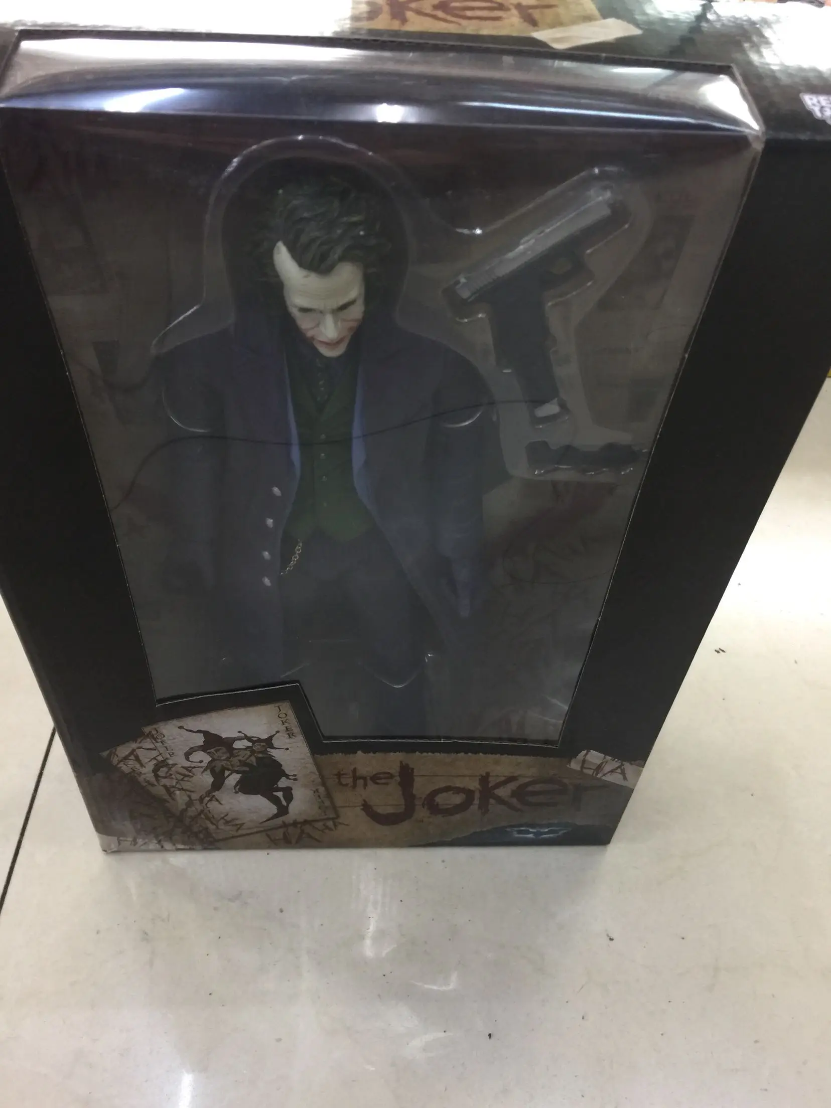 In stock 30cm THE JOKER HEATH LEDGER DC COMICS Action Figure Model 12inches Male Mini Figure