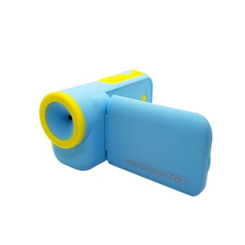 

2 Inch TFT Display Screen Kids Camera DV 4X Zoom Cartoon Camcorder 8G Memory 1600W 4 Times Digital Zoom Reliable (Blue)