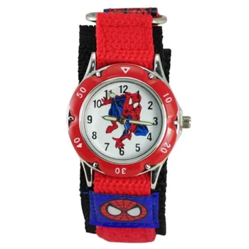 

New arrival Spiderman Watches Fashion Children Boys Kids Students Spider Man Nylon Sports Watches Analog Wristwatch Relogio