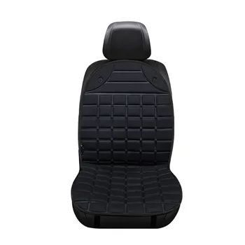 

Universal Fiber Car Heater Heated Seat Pad Winter Warmer Seat Cover Black Heated Front Seat Cushion Warmer Pad