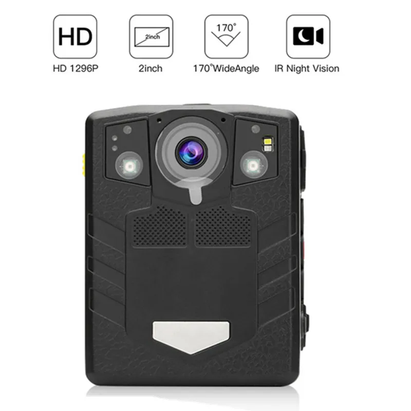  Body Worn Camera HD 1296P Security Video IR Night Vision Built in 32GB DVR Video Security Cam IR Ni