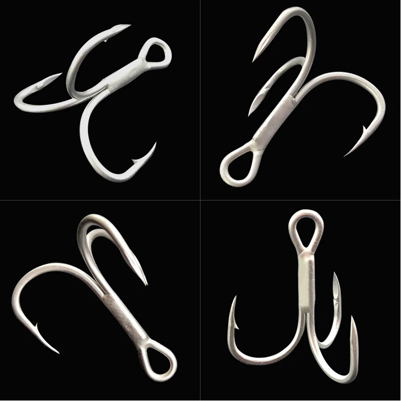 

30pcs Outdoor High Carbon Steel Fishing Treble Hooks Strengthen Anti-corrosion 3# Size Hooks Fishing Accessories