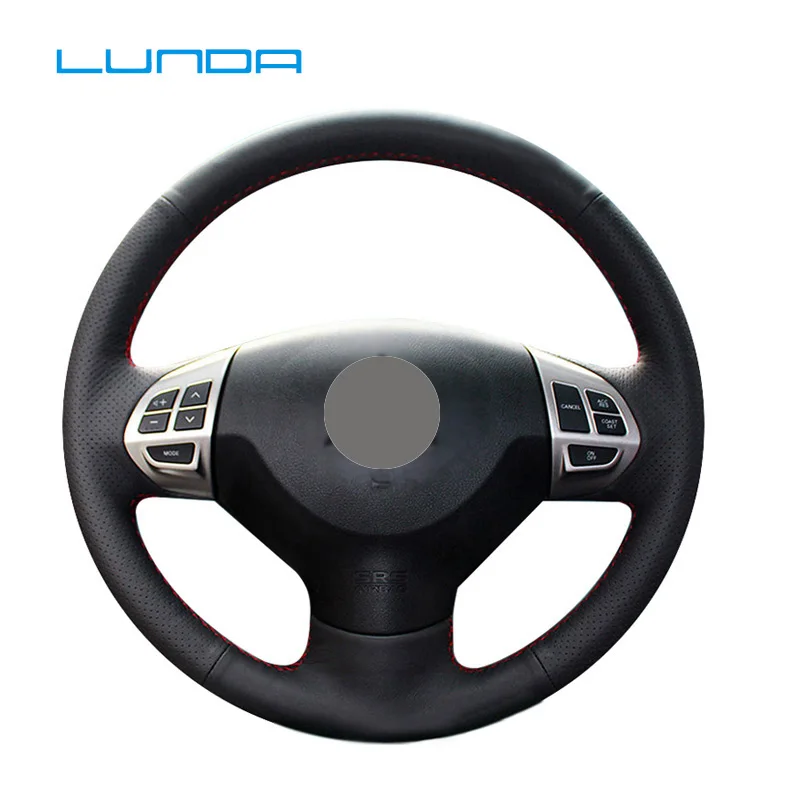 LUNDA искусственная кожа чехол на руль для Mitsubishi ASX Lancer Mitsubishi Outlander Pajero Sport специальный ручной пошив