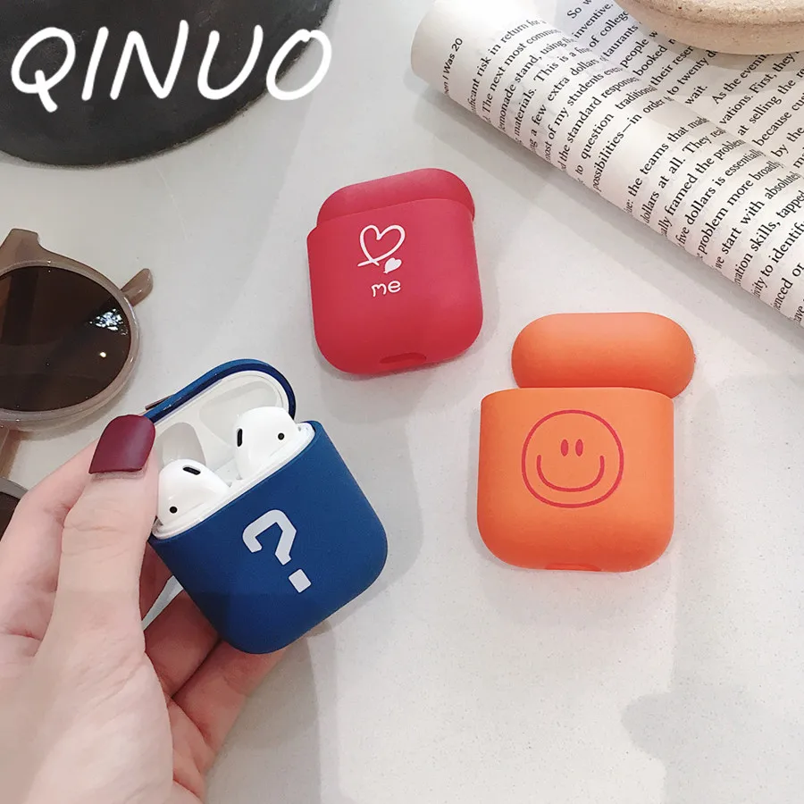 

Cartoon Matte PC Case For Airpods Case Wireless Bluetooth Earphone Cute Scrub Case For Apple Air Pods Earphone Accessories Skin