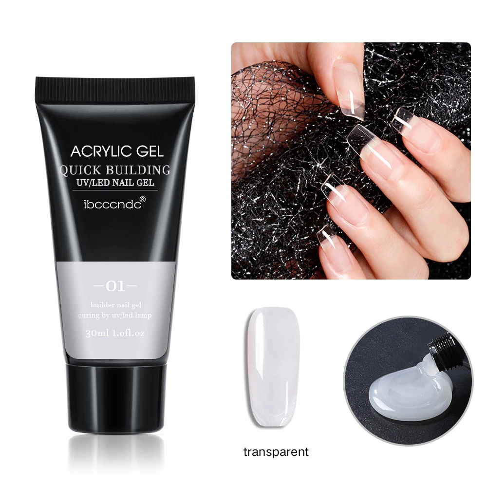 

30g Nail Design Poly Nail Polish Finger Builder Acrylic Gel Nail Art Manicure Color Nail Extend Jelly Poly UV Nail Builder Gel
