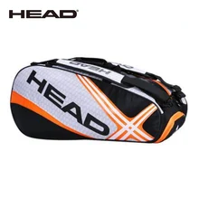 raquete de tenis Cabeça Saco de Raquete de Badminton Dupla Ombro Com Saco de Sapato Pode Conter 6-9 Raquetes Treinamento Esportivo Mochila Das Mulheres Dos Homens tênis De Squash(China)