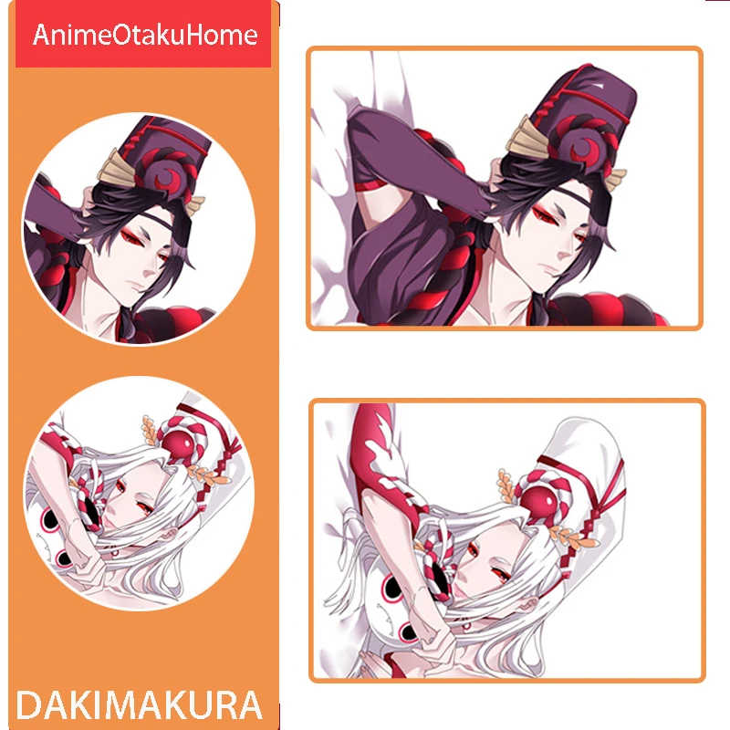 

Anime Onmyoji Throw Pillow Cover Hugging Double-Sided Printed Pillowcase Otaku Bedding Decoration Dakimakura Pillow Case Gift