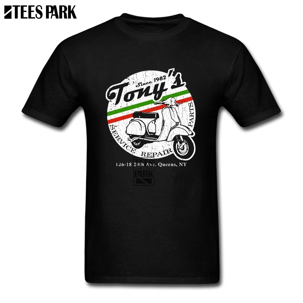 

Graphic Tees Vintage Look Vespa Black T Shirt Mens O Neck Short Sleeve Motorcycle Shirt Summer Youth Sale T Shirt Printing 2019