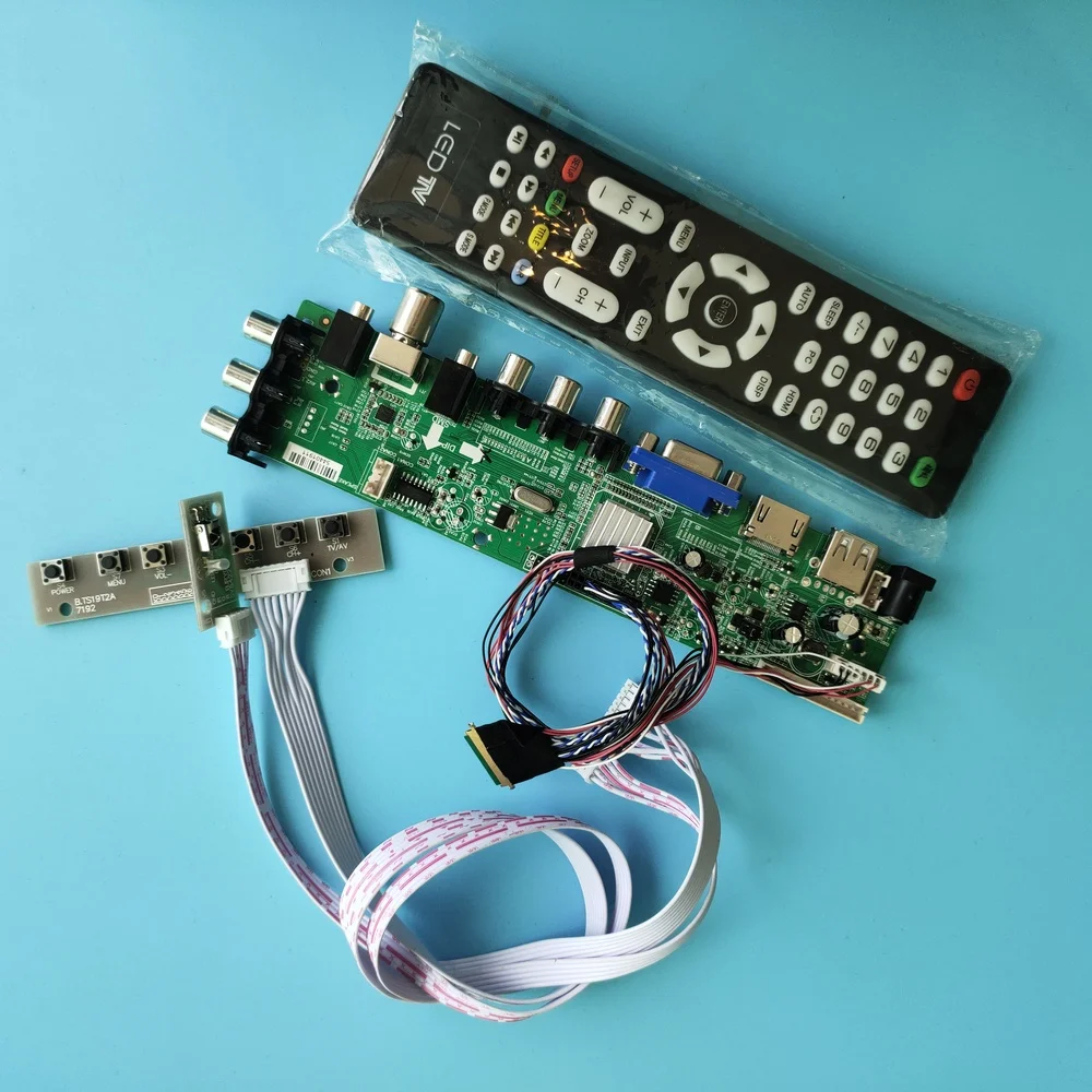 

Набор для телефона, планшетофон HDMI AV, панель управления LED, USB, VGA, ТВ-контроллер, сигнальный цифровой экран 1366x768, пульт дистанционного управления