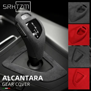 

Alcantara Suede Car Wrapping ABS Gear Shift Knob Cover Car Stickers Decals For BMW F30 F34 F20 F21 F10 F07 F15 F16 F25 F26