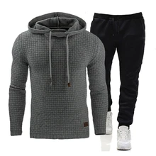 

Men's Tracksuit Casual Sweatshirts Sets Slim Hoodies Pants Two Piece Set Streetwear Sportswear Suit Male Fashion Clothing