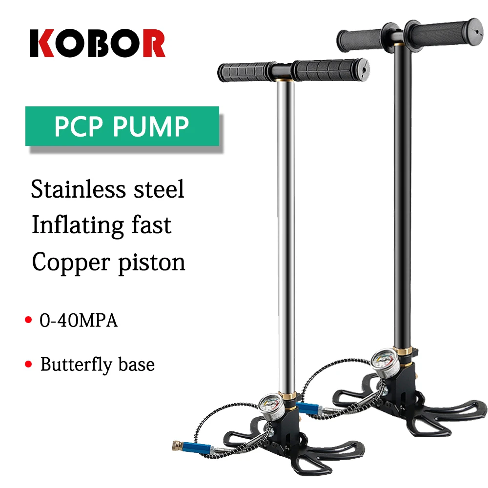 

4500psi 30mpa 300bar Air gun Pcp Paintball Pump 3 Stage Air Rifle Hand Pump High Pressure With Filter Mini air Compressor