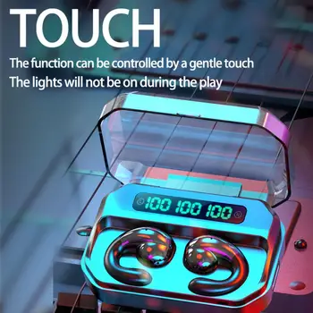 

Waterproof TWS Bluetooth V5.0 Wireless Headphone with Microphone LED Display