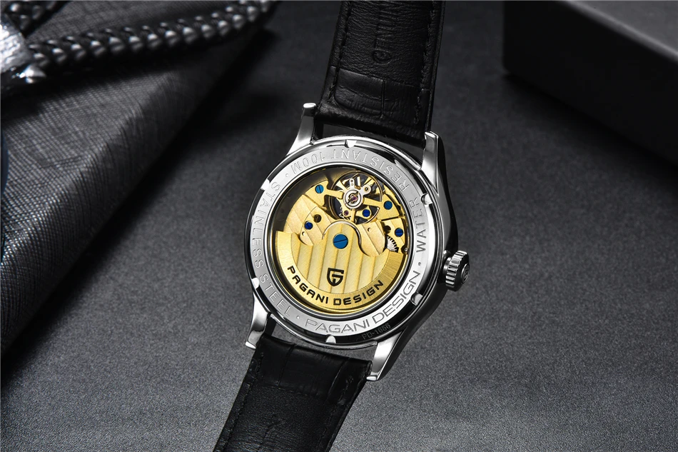PAGANI DESIGN Top Marke Herrenuhr Mode Tourbillon Automatik Mechanische Uhr Herren Edelstahl Wasserdichte Uhr Relogio Masculino
