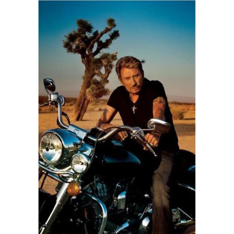 5D Diamond Painting Cross Stitch Johnny Hallyday Motorcycle Picture Mosaic Kit Diy Diamond Embroidery Hobbies Crafts Needlework