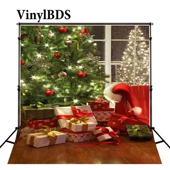 

VinylBDS Christmas backdrop photography chromakey tree Fond De photo Studio Holiday Gift Christmas Backdrops Photography Sd-121