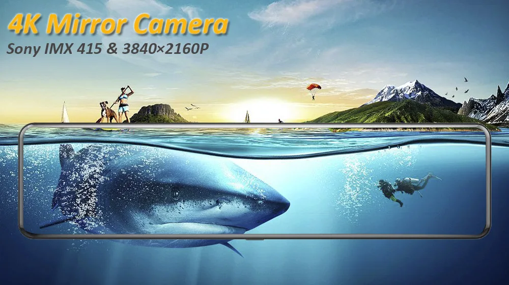 Gravador de Vídeo Registrador com Montagem Hgdo Carro 12 Sony Imx415 Espelho Retrovisor Câmera Fhd 1080p Traseira Traço Cam 4k Dvr 2160p 3 Cheap DVRCâmera Dash