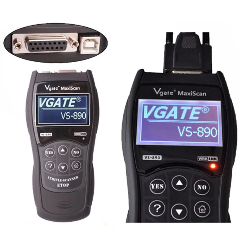 Профессиональный диагностический инструмент OBD2 EOBD VS890 Макси сканер OBD