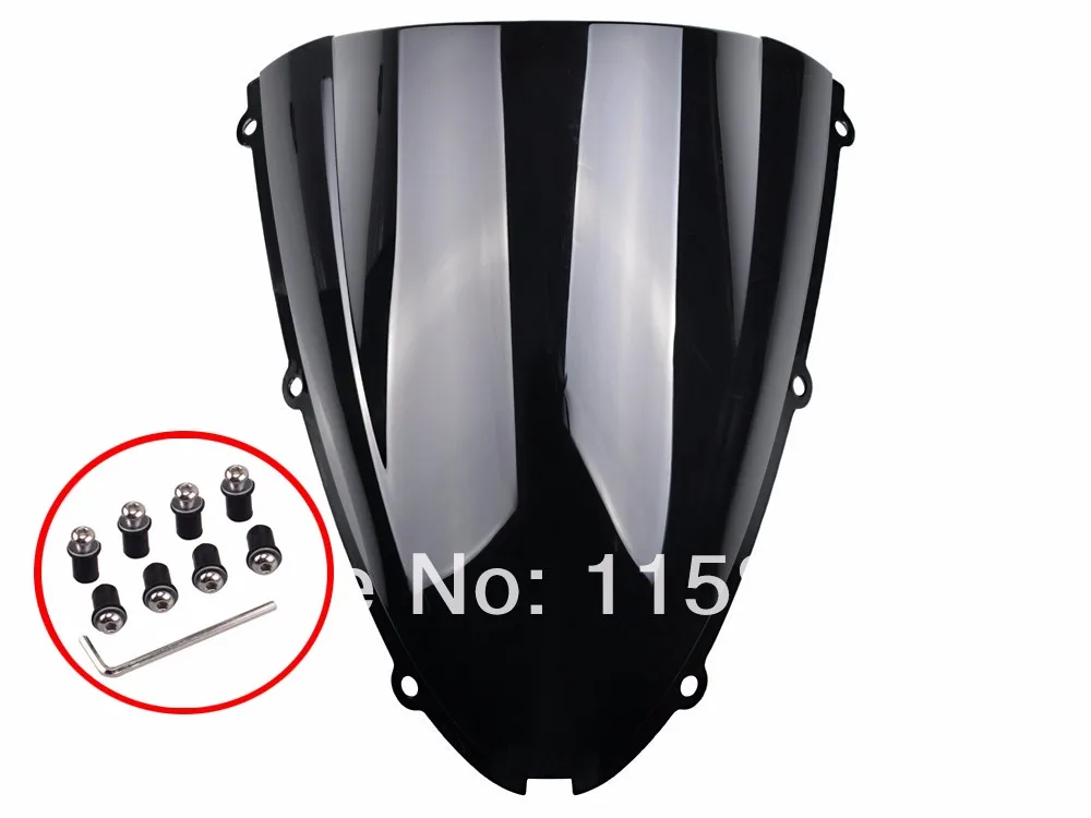 Черный лобовое стекло для чехол для Kawasaki ZX6R 636 2005 2006 2007 2008