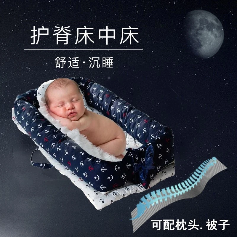 Новый стиль, Детская кровать в детской кровати, новорожденная, портативная, безопасная, герметичная кровать, складная, бионическая кровать