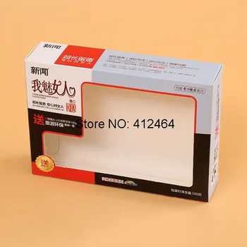 

Customized Cosmetic Packaging Ribbon Decorative Gift Boxes with Windows,sliding drawer packaging box ---PX10092