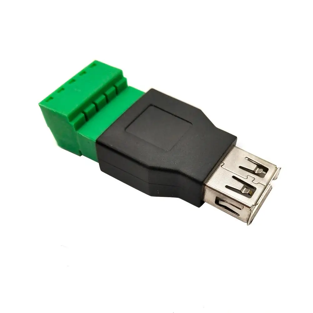 USB тип А штекер/гнездо до 5р винтовой терминал с защитным удлинителем переходник