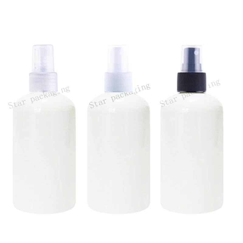 40pcs/lot 250ml white Fine sprayer pump empty plastic bottles container spray bottle mini travel | Красота и здоровье