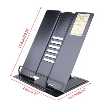 

2020 New Metal Adjustable Reading Book Holder Bookend Stand Support Document Shelf Bookst