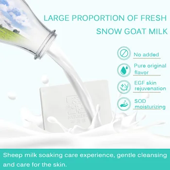 

Goat Milk Handmade Soap Moisturizing Oil-Control Anti-Mites Remove Blackheads Cleaning Soap