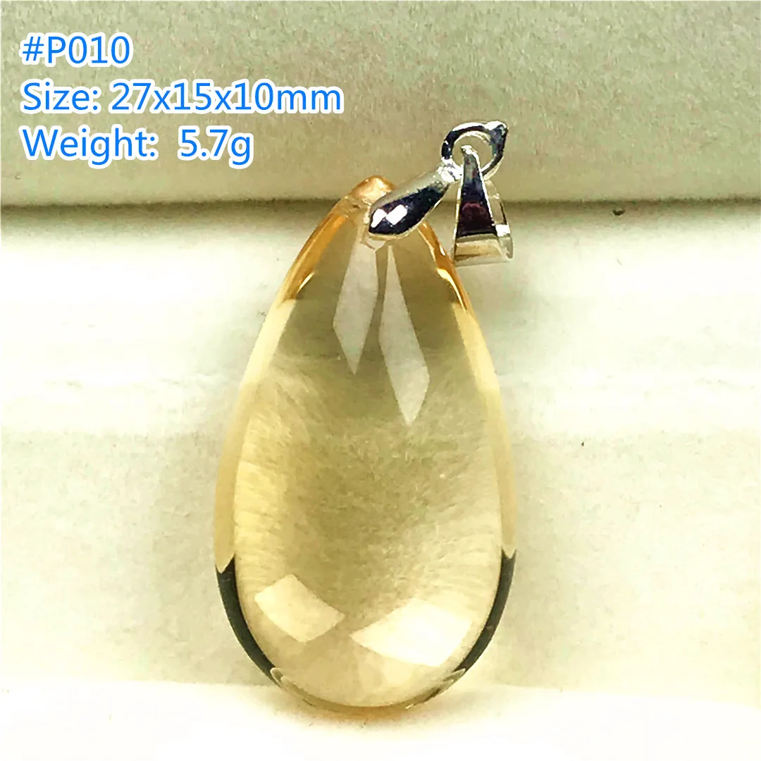 

Подвеска из натурального цитрина желтого цвета, 27 х15х10 мм