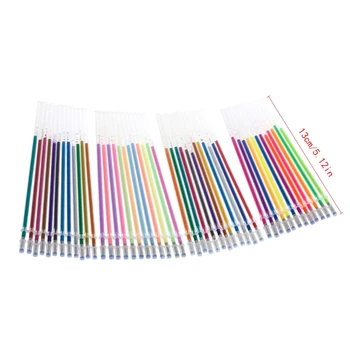 

48 pcs/lot 48 Colors Gel Pen Refill Multi Colored Painting 0.38mm Ballpoint Pens Refills Writing Student School Stationery