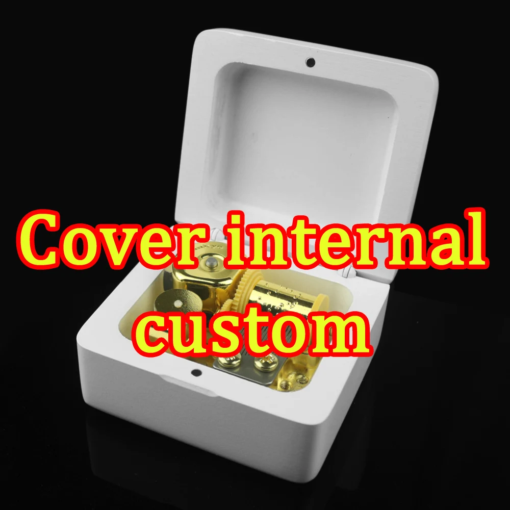 Cover inside Custom Ручной работы деревянный вы мой Солнечный музыкальный копилка подарок на день рождения на Рождество День Святого Валентина специальные подарки для влюбленных, детей - Цвет: Cover inside Custom