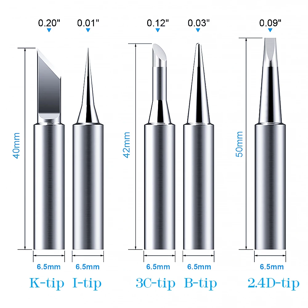 5pcs welding technique metal welding screwdriver iron tip 42mm for welding rework tools new