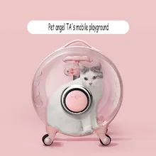 

New Pet Drawer Case Out Portable Space Cabin Cat Backpack Out Bag Large Capacity Transparent Cat Bag Supplies God with Fan Style