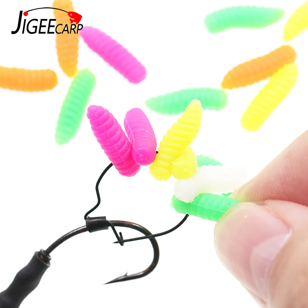 JIGEECARP 30/100PC Carp Fishing Bait Buoyant Maggots Method Feeder Pop