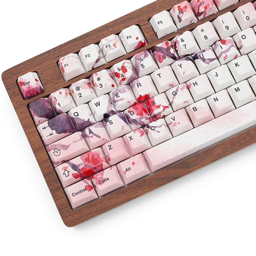 Краситель субкровать pbt Keycap Вишневый профиль fit gk64 Keycaps